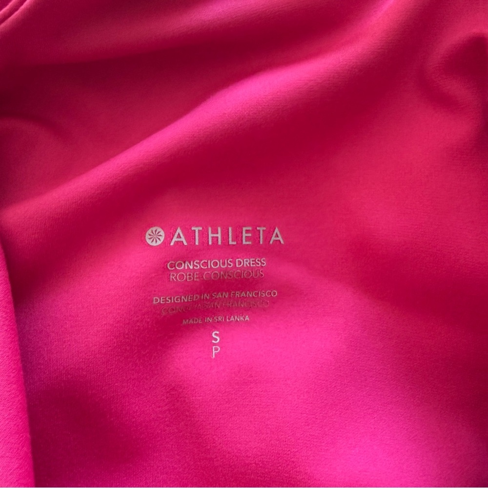 ATHLETA Conscious Dress Pink Racer Back - Picture 4 of 5